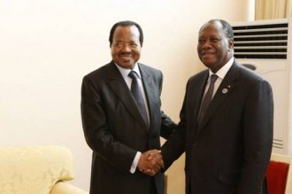 Côte d'Ivoire : Les retrouvailles Ouattara Biya à  Yaoundé